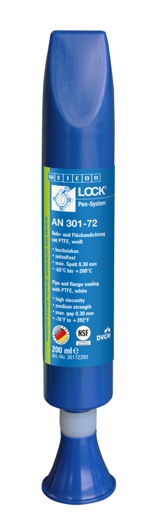 WEICONLOCK® AN 301-72 Sellado de Tubos y Bridas | con PTFE, resistencia media, resistente a altas temperaturas