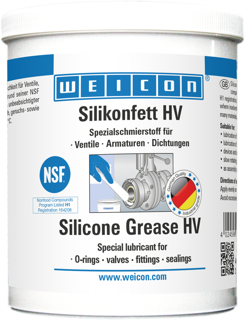 Grasa de Silicona HV | Grasa lubricante apta para alimentos