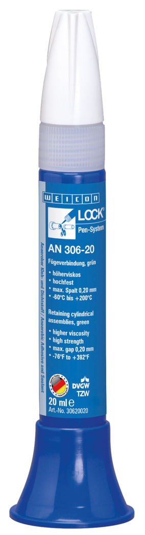 WEICONLOCK® AN 306-20 Retención de Piezas Cilíndricas | para materiales pasivos, alta resistencia, con aprobación de agua potable