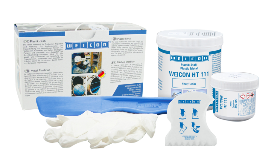 WEICON HT 111 | Sistema de resina epoxi resistente a las altas temperaturas para reparaciones y moldeo