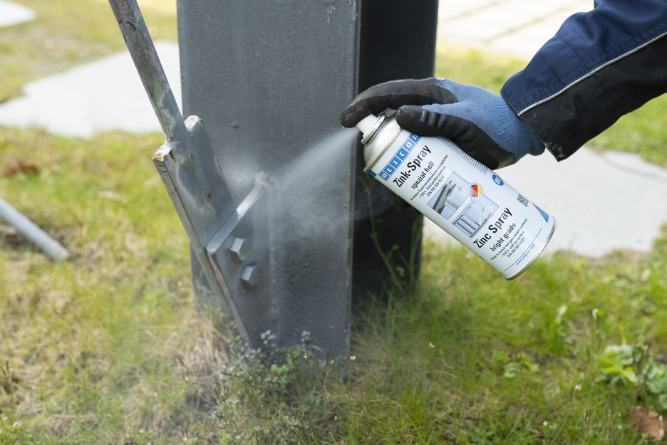 Spray Zinc «Brillante» | protección catódica contra la corrosión con aprobación para su uso en el sector alimentario